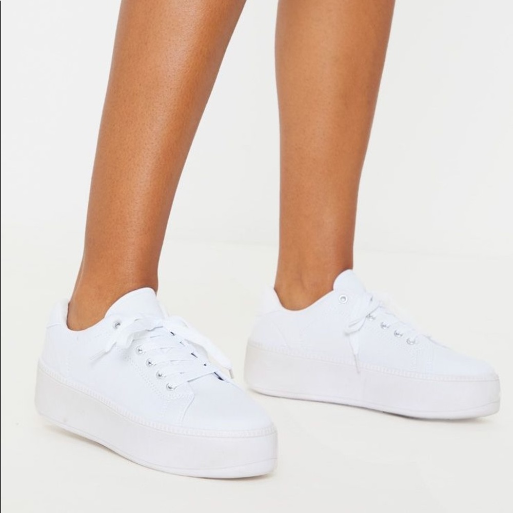 White Platform Sneakers